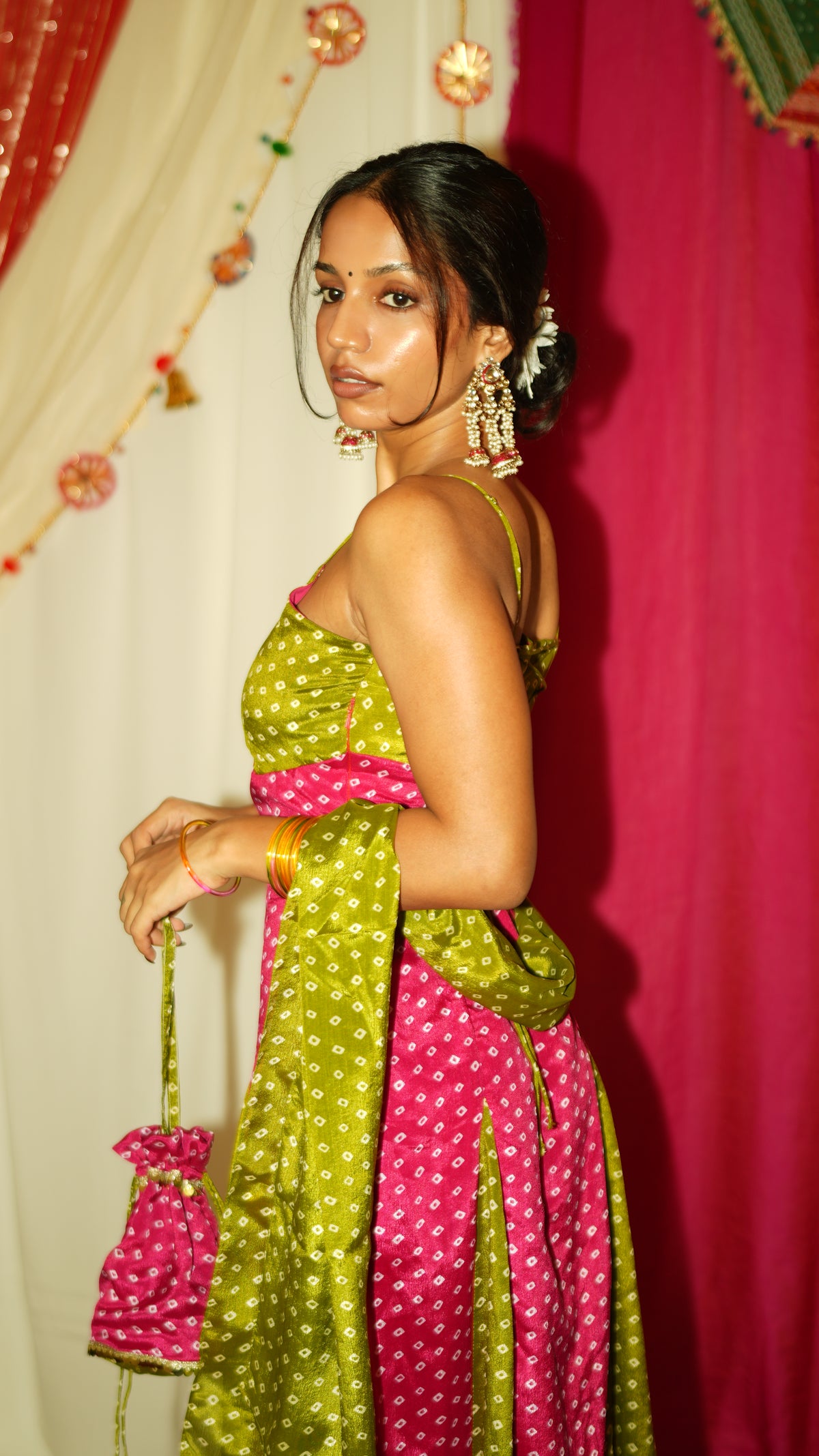 Mastani Dress (with Potli, Dupatta, and Cleavage Cover)