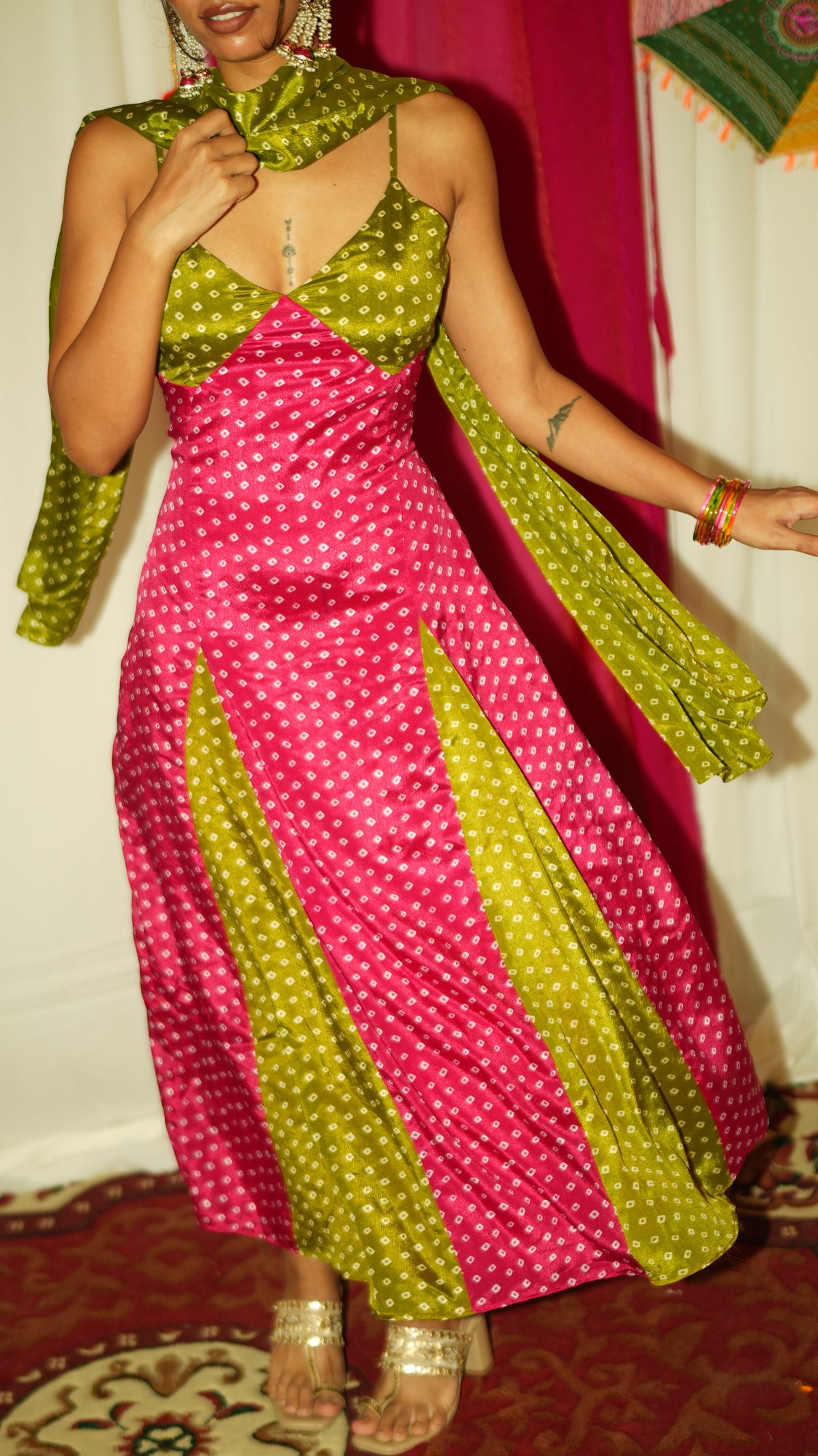 Mastani Dress (with Potli, Dupatta, and Cleavage Cover)