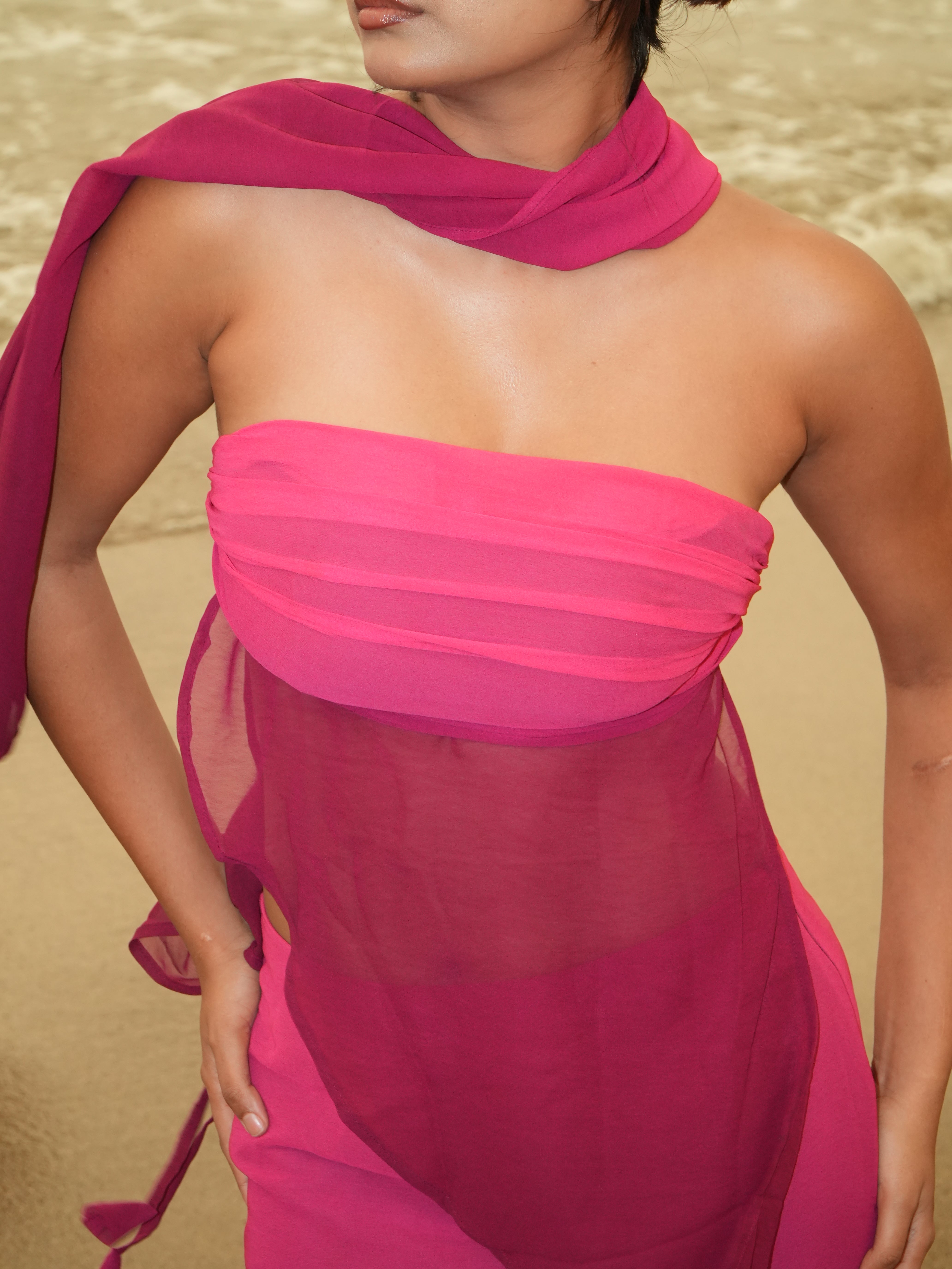 Gulabo top with dupatta
