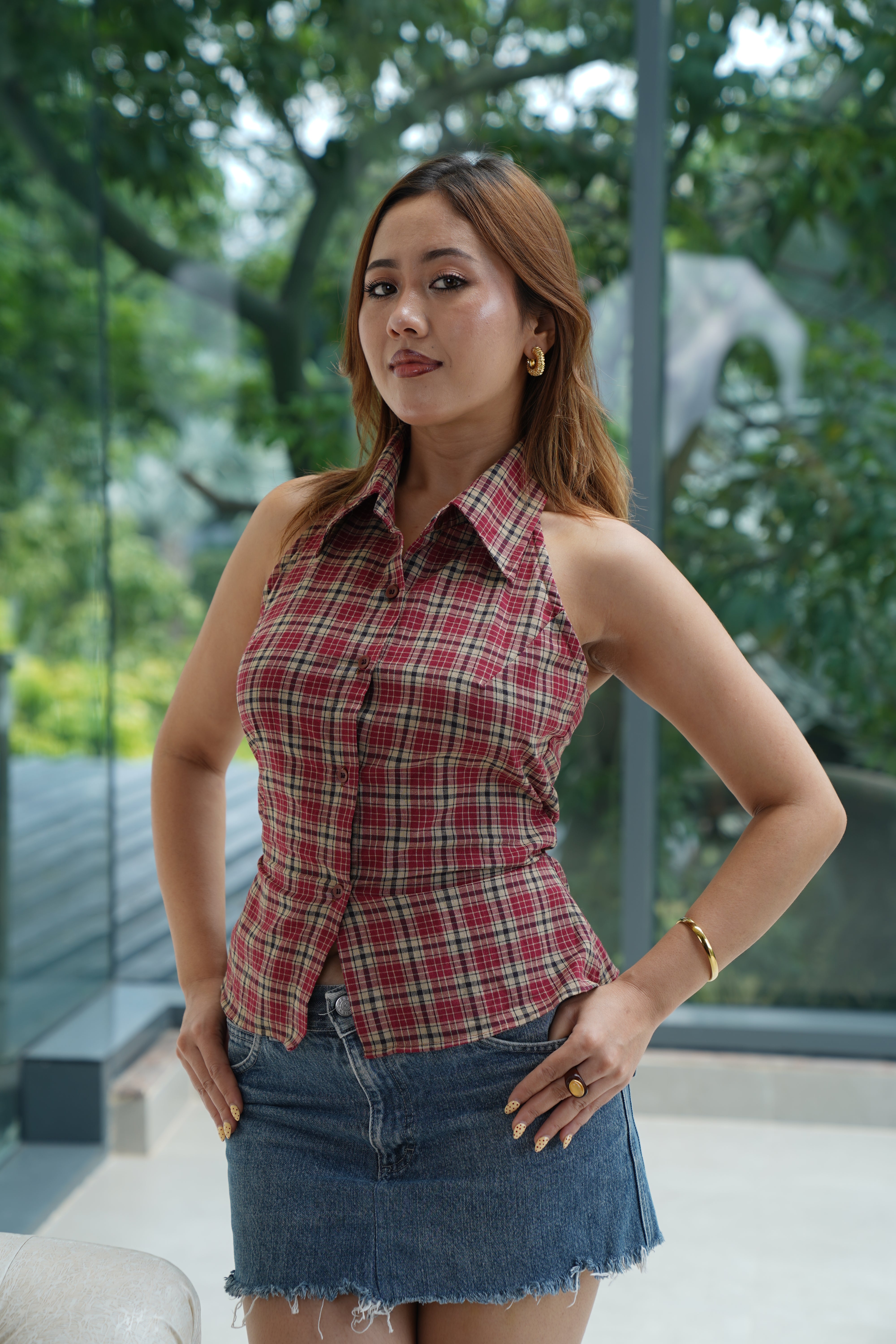 Fox shirt- Halter neck